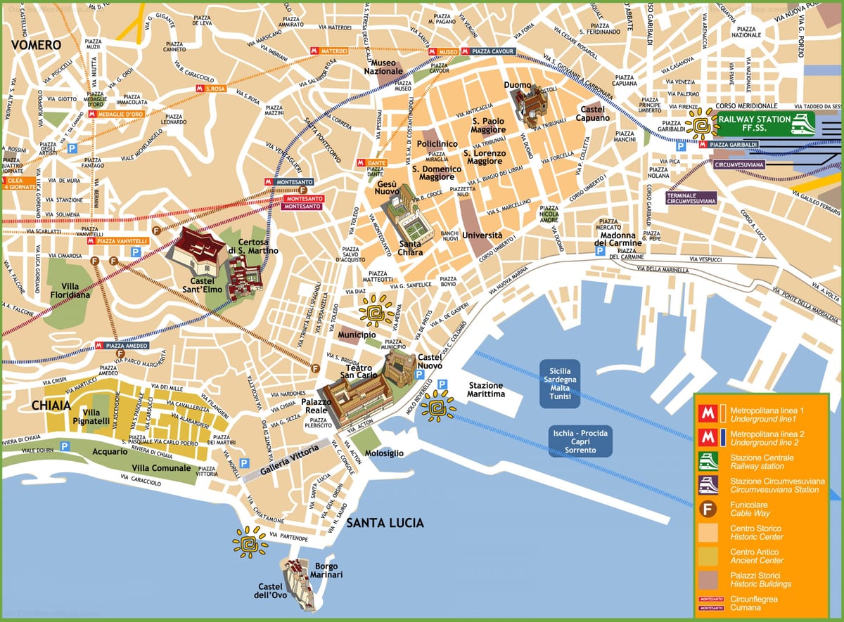 napoli sentrum kart