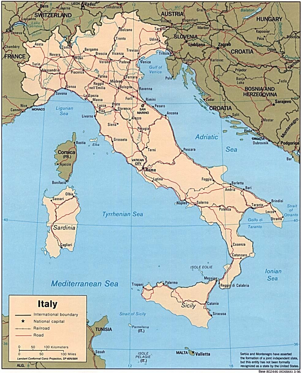 Kart over napoli verden