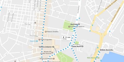 Napoli walking tour kart